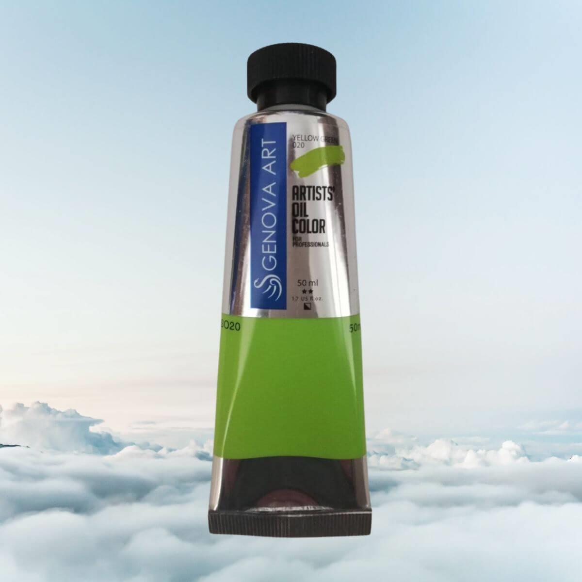 طلاء زيت جينوفا 20 أصفر أخضر 50 مل