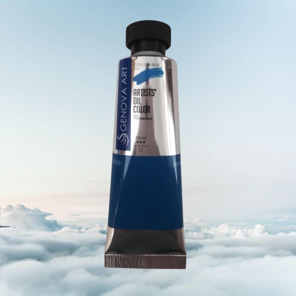 طلاء زيت جينوفا 350 أزرق سيرولين 50 مل