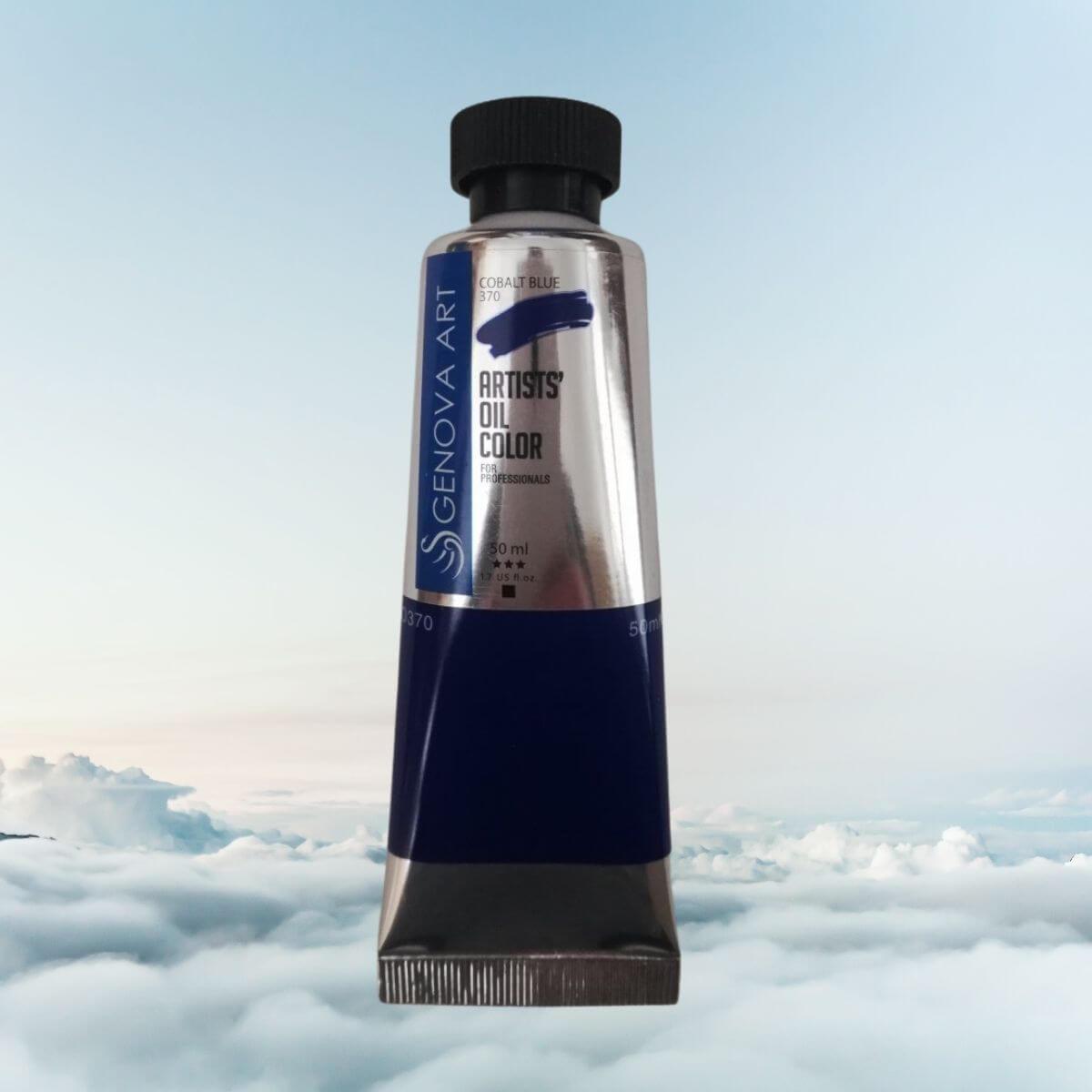طلاء زيت جينوفا 370 أزرق كوبالت 50 مل