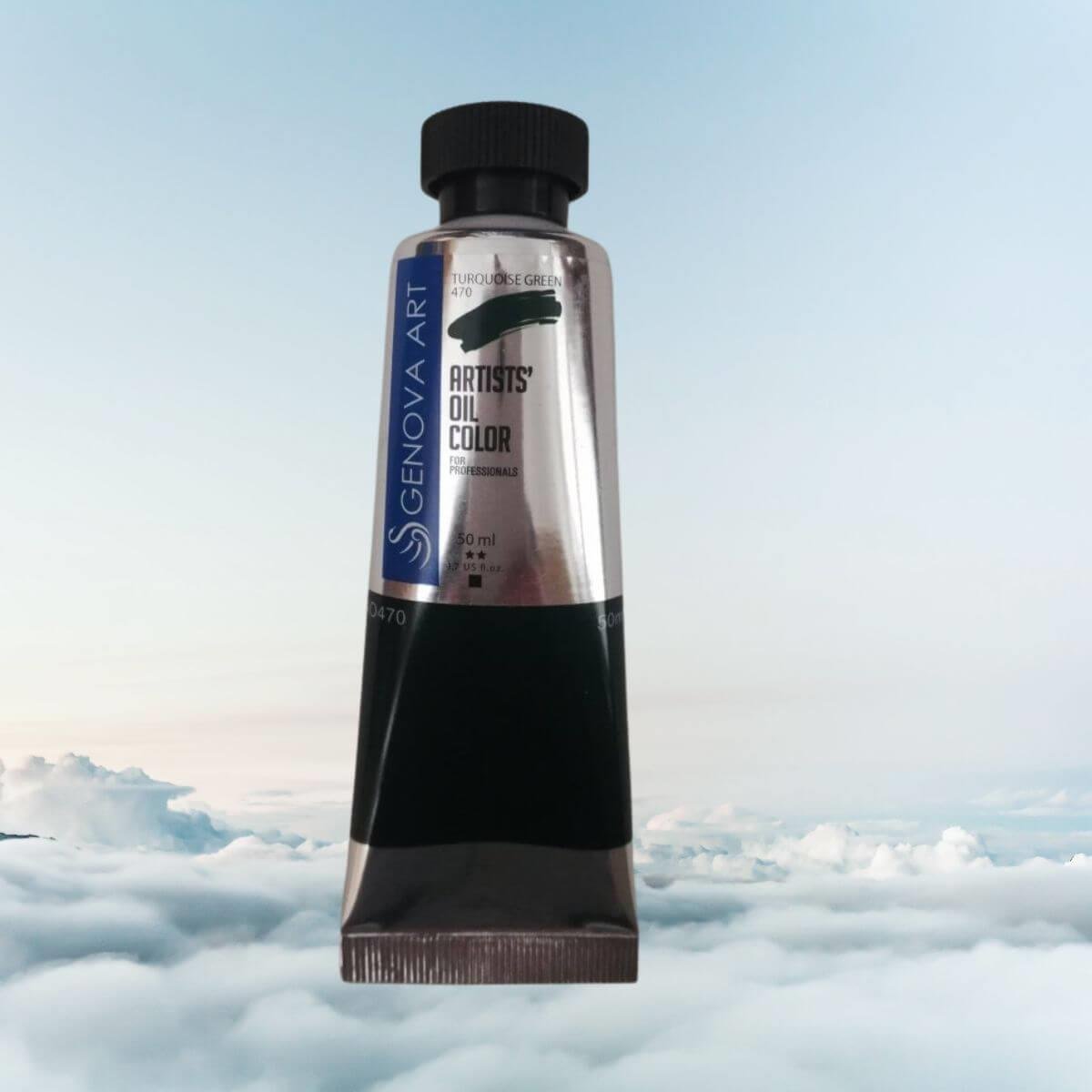 طلاء زيت جينوفا 470 أخضر تركواز 50 مل