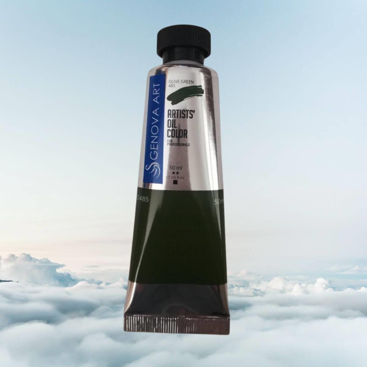 Масляная краска Genova 485 Оливково-зеленый 50 мл