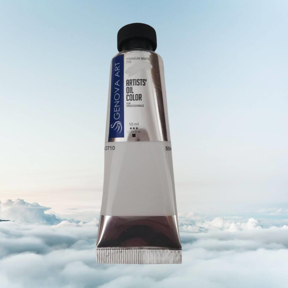 طلاء زيت جينوفا 710 تيتانيوم أبيض 50 مل