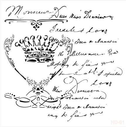 Трафарет для домашнего декора HD01 45x45