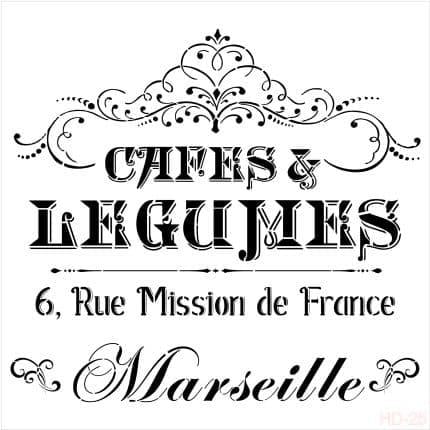 Трафарет для домашнего декора HD25 45x45