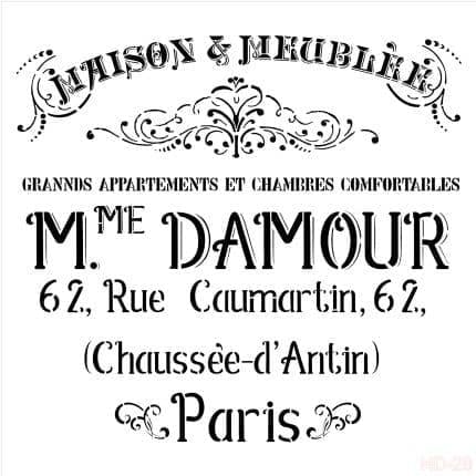 Трафарет для домашнего декора HD28 45х45