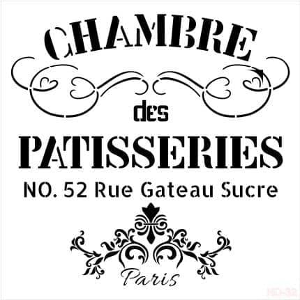 Трафарет для домашнего декора HD32 45x45