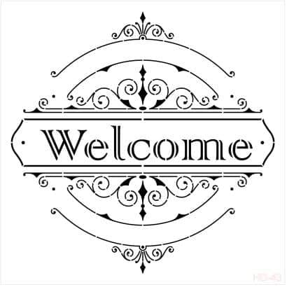 Трафарет для домашнего декора HD43 45x45