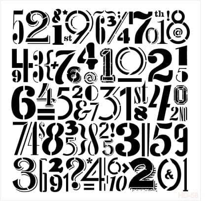 ديكور المنزل استنسل HD58 45x45