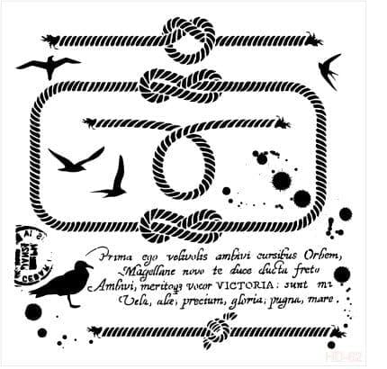 ديكور المنزل استنسل HD62 45x45