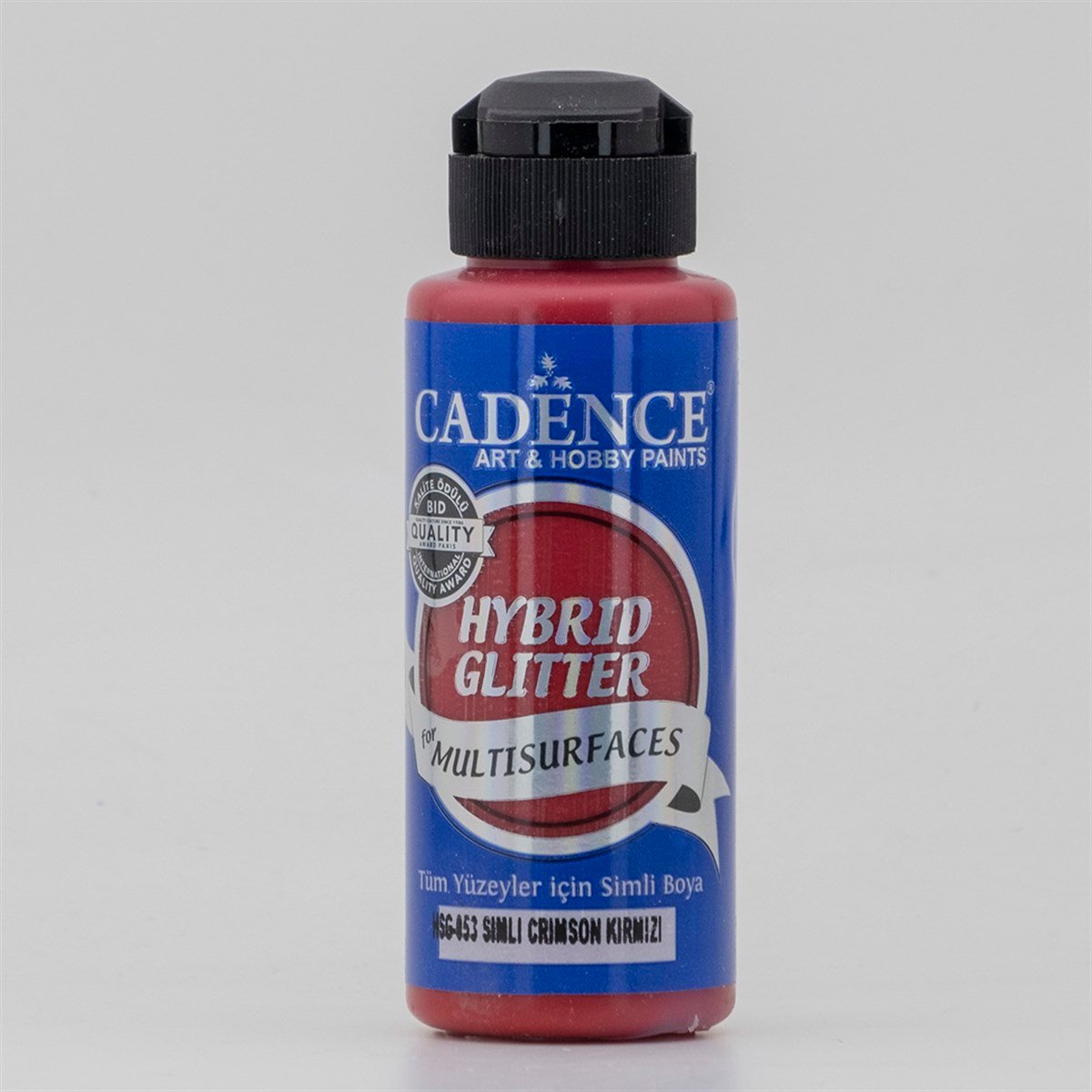 HSG053 Crimson Kırmızı Gümüş Simli Multisurface Boya 120 ML