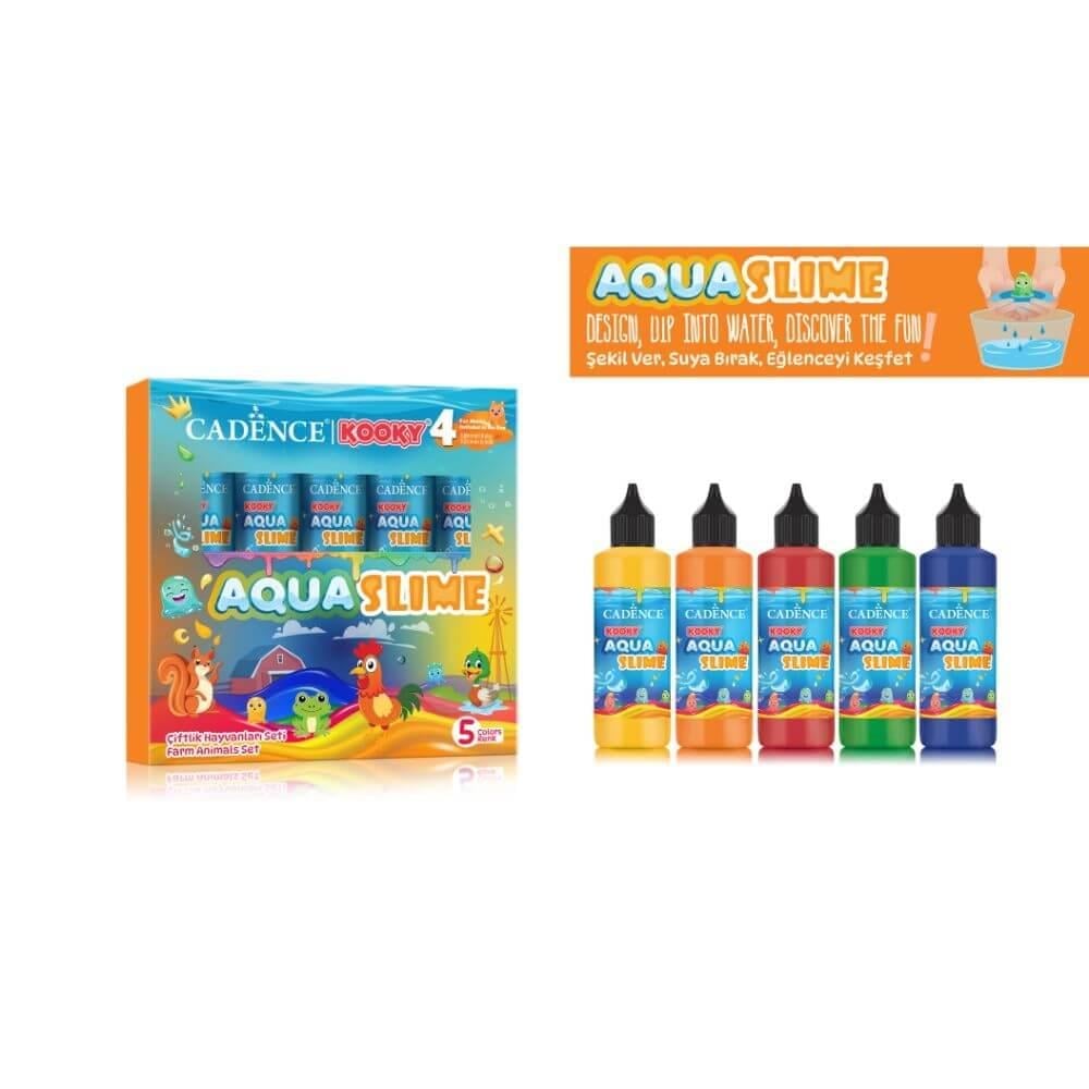 Kooky Aqua Slime Çiftlik Seti 5x90ml