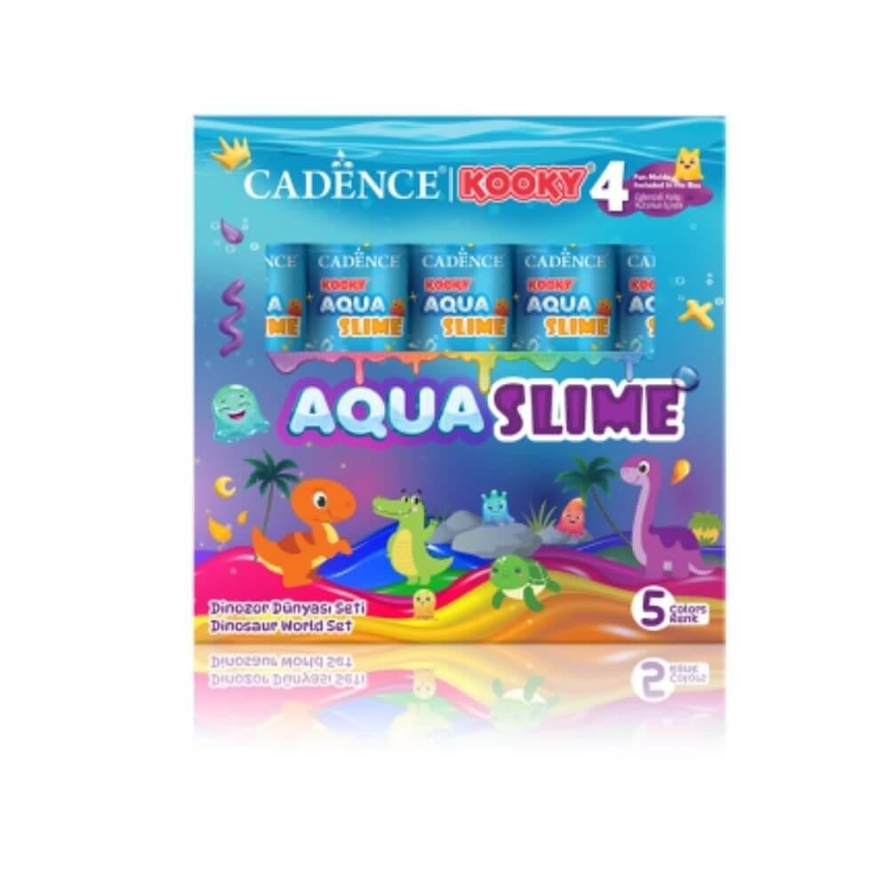 Kooky Aqua Slime Dinazor Dünyasıı Seti 5x90ml