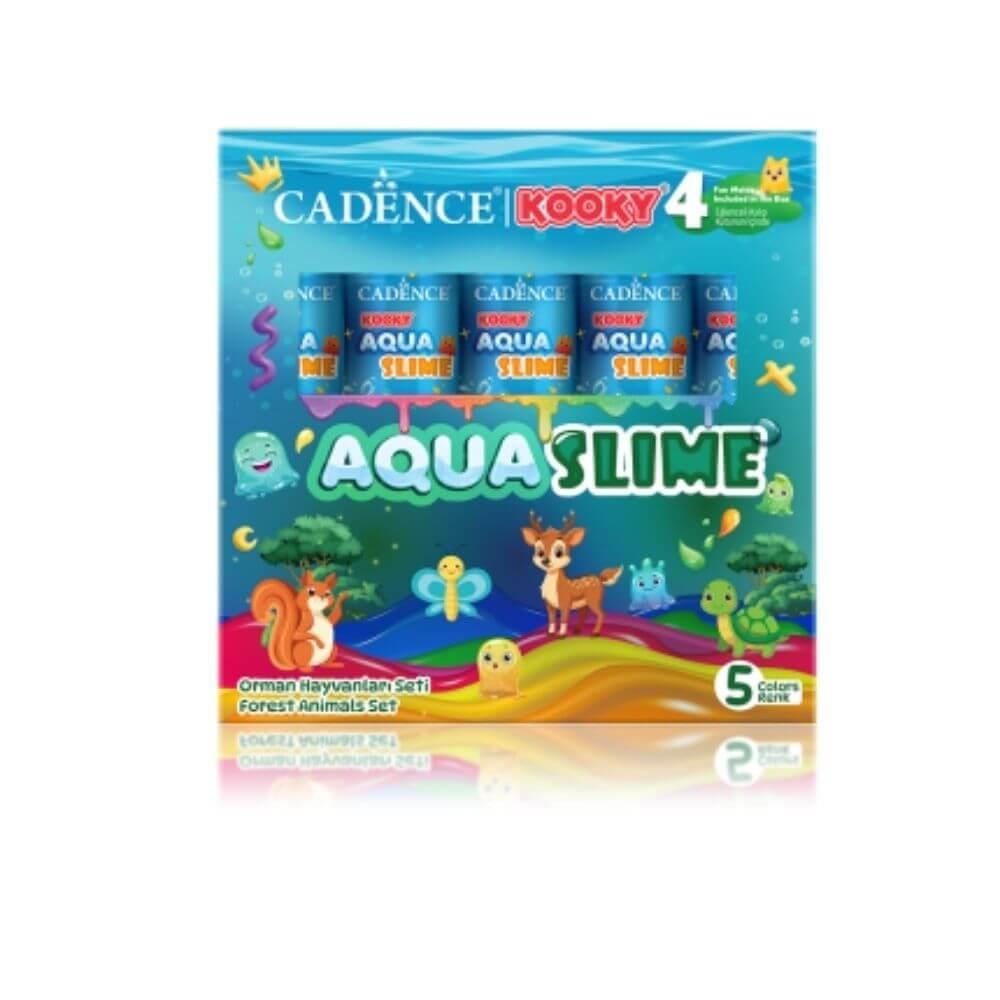 Kooky Aqua Slime Orman Hayvanları Seti 5x90ml