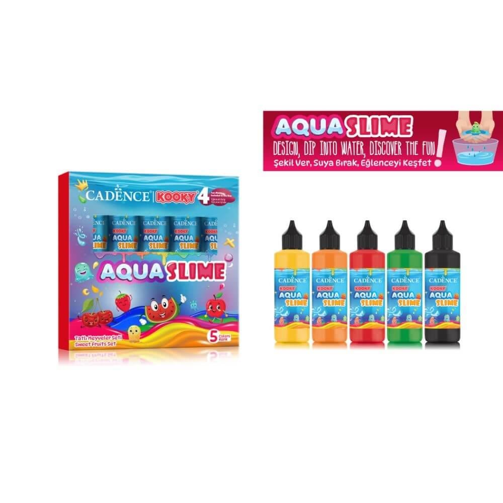Kooky Aqua Slime Tatlı Meyveler Seti 5x90ml