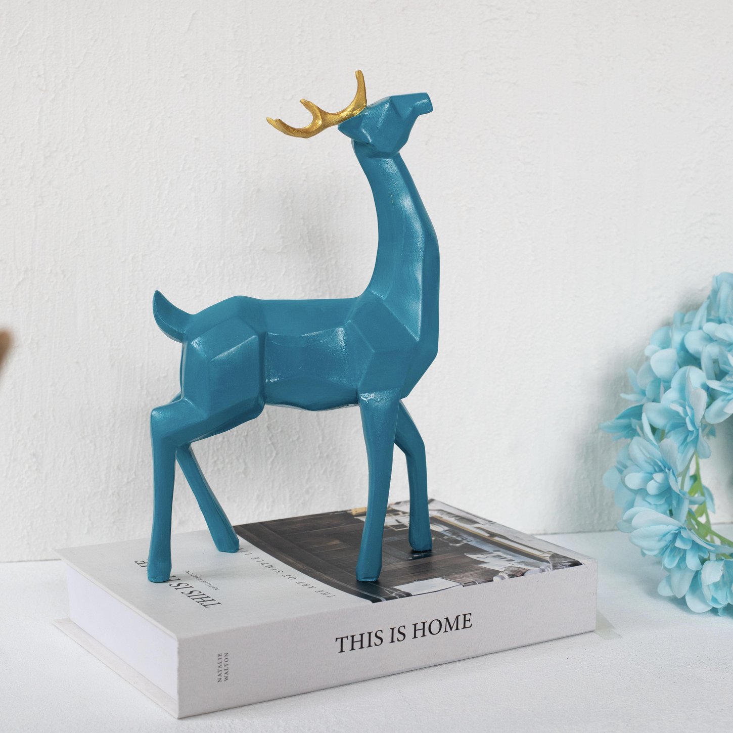 Kübik Geyik Turkuaz Biblo