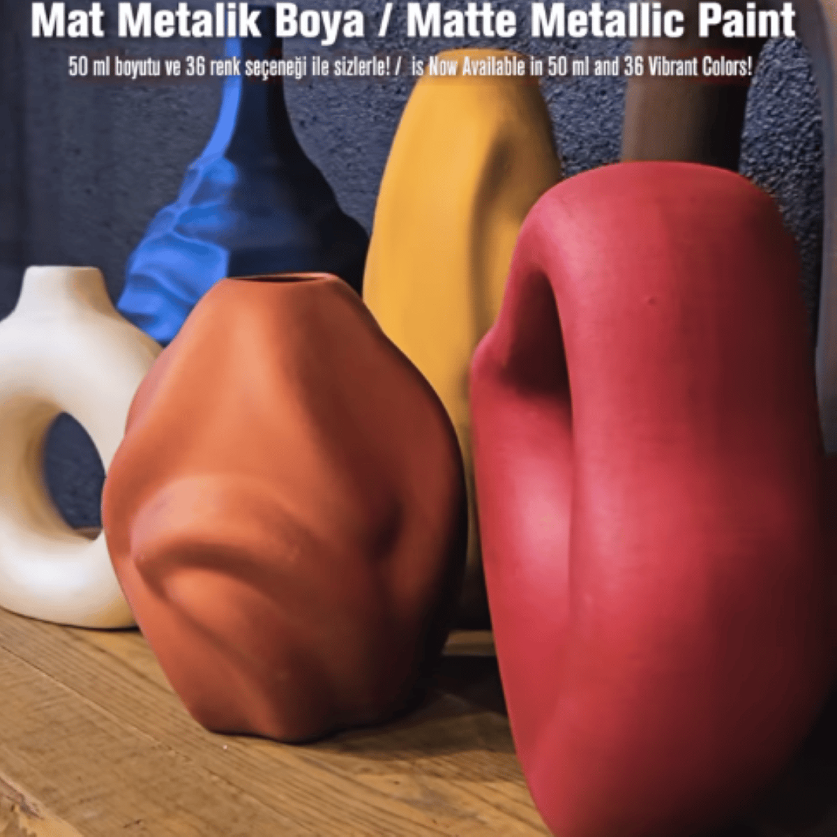 Mat Metalik Boya MMB-33 Antik Gümüş 50 Ml