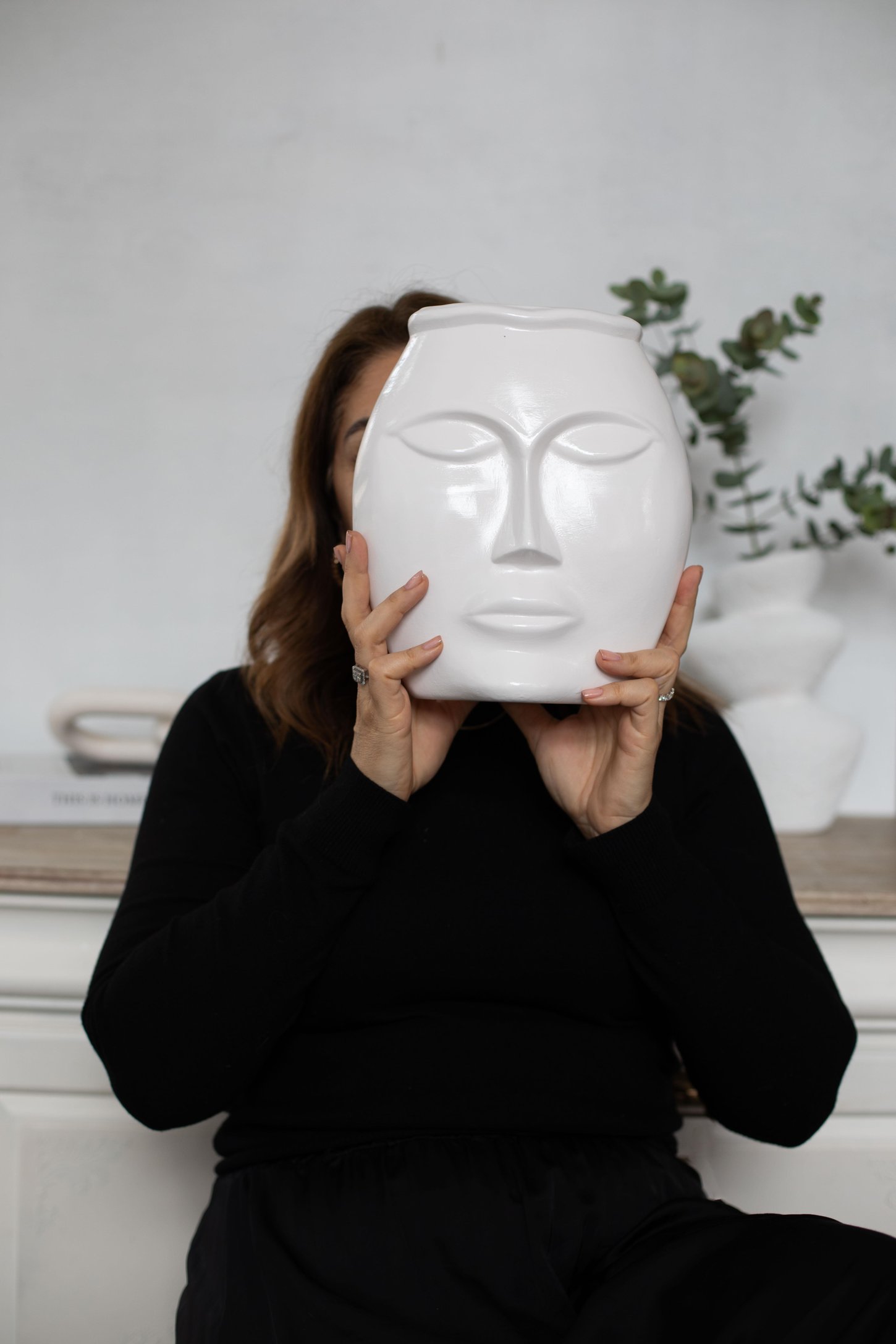 Moderna Seri Dora Moon Seramik Vazo