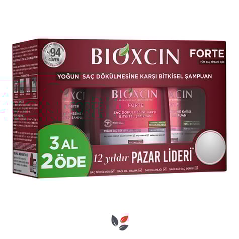 Bioxcin Forte Saç Dökülmesine Karşı Bitkisel Şampuan 3'lü 300 ml