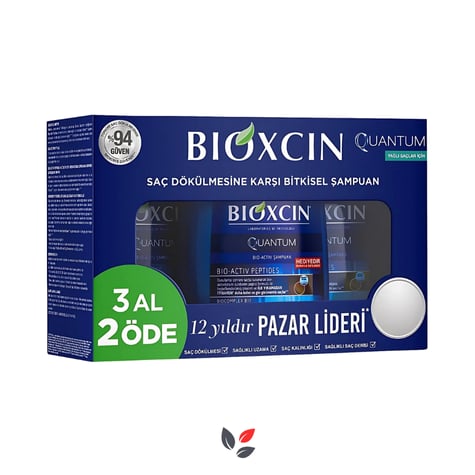 Bioxcin Quantum 3 Al 2 Öde Yağlı Saçlar İçin Şampuan 3 x 300 ml