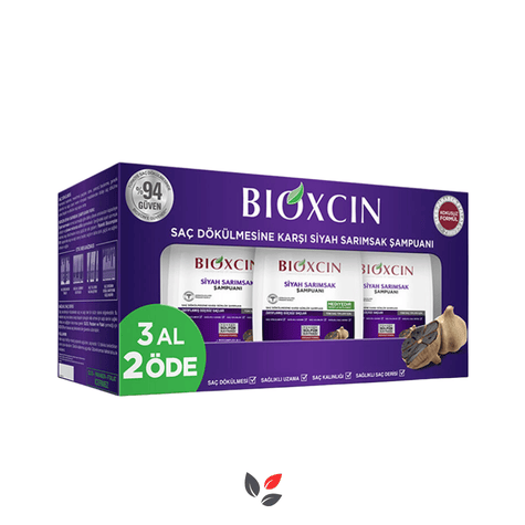 Bioxcin Siyah Sarımsaklı Saç Dökülmesine Karşı Sülfatsız Şampuan 3x300 ml