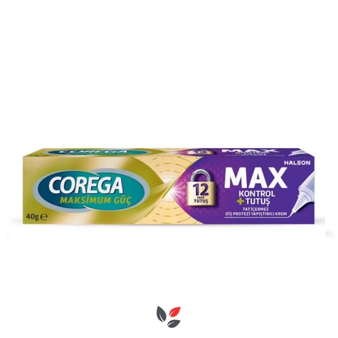 Corega Maksimum Güç Kontrol + Tutuş Diş Protezi Yapıştırıcı Krem 40 gr