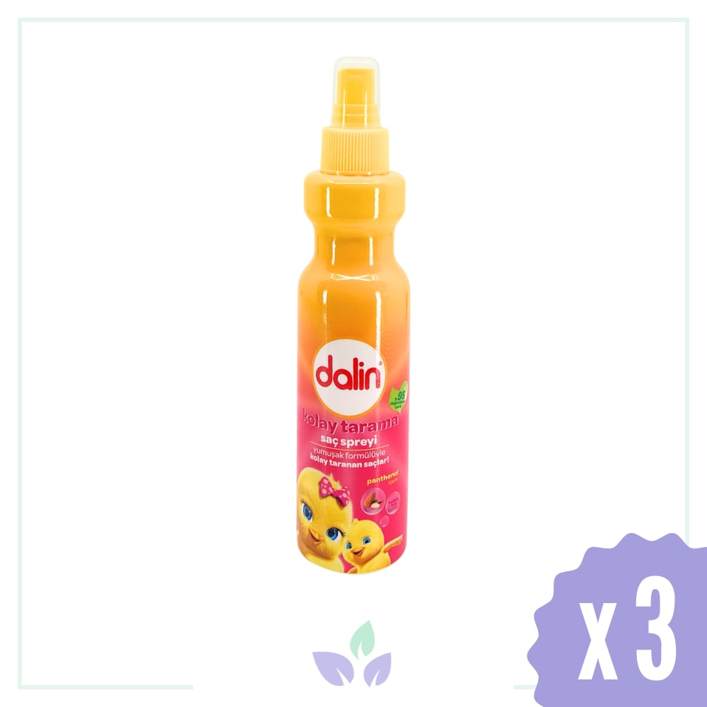 Dalin Kolay Saç Tarama Spreyi Badem Özlü 200 ml x 3 adet