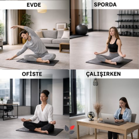 Deep Flex Stres Azaltıcı ve Enerji Dengeleyici Topraklama Matı Set (Mat + Kablo + Priz Adaptörü)  40x60 cm