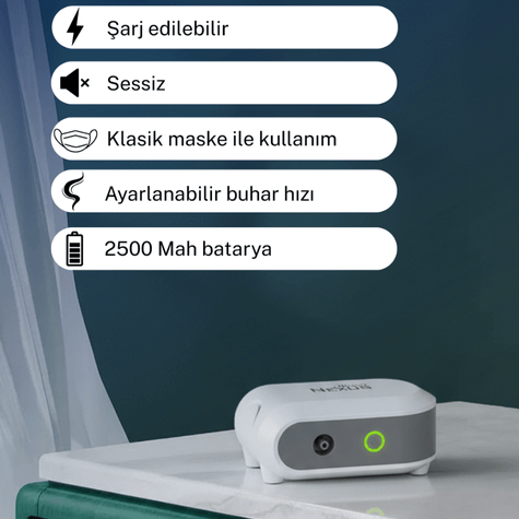 Direct Nexus Şarjlı Mini Kompresörlü Nebulizatör