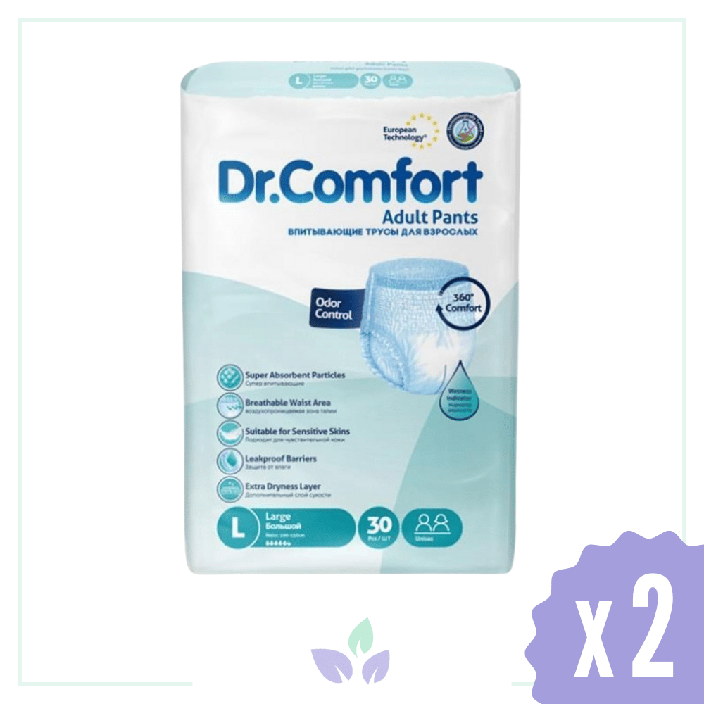 Dr.Comfort Yetişkin Emici Külot Large 30'lu 2 Paket