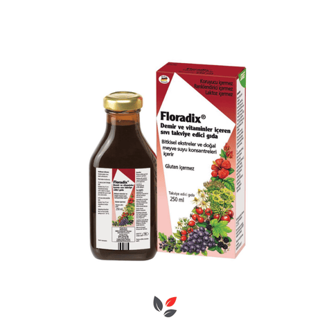 Floradix Demir ve Vitaminler İçeren Sıvı Glutensiz Takviye Edici Gıda 250 ml