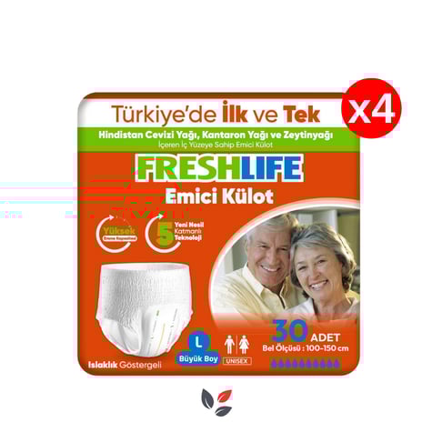 Freshlife Emici Külot Hasta Bezi Large 30'lu - 4 Adet