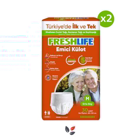 Freshlife Emici Külot Hasta Bezi Medium 30'lu - 2 Adet