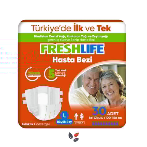 Freshlife Hasta Bezi Belbantlı Large 30'lu