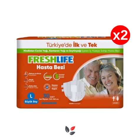 Freshlife Hasta Bezi Belbantlı Large 30'lu- 2 Adet