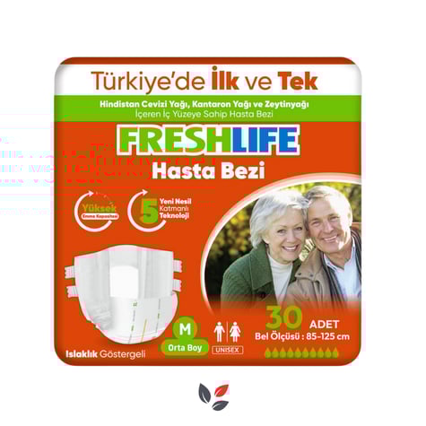 Freshlife Hasta Bezi Belbantlı Medium 30'lu