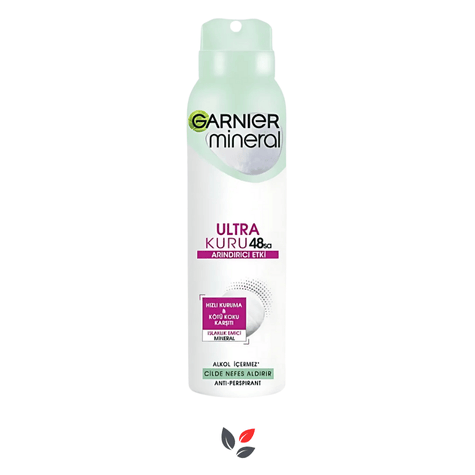 Garnier Mineral Ultra Kuru Arındırıcı Etki Sprey Deodorant 150 ml
