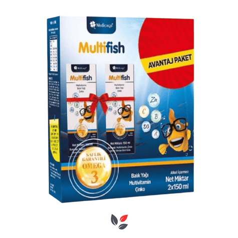 Medicago Multi Fish Omega 3 150 ml Şurup 2 Adet
