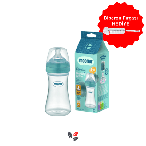 Mooma Kindy Antikolik Biberon 250 ml 6-18 Ay (Mavi / Bowl Blue)