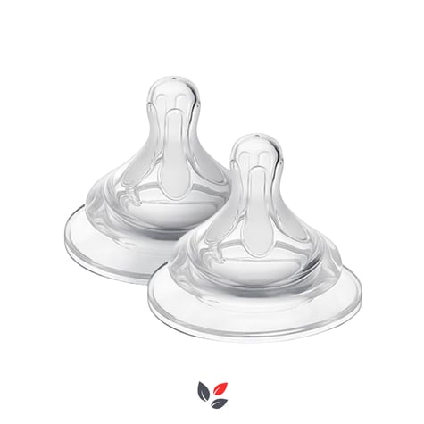 Mooma Kindy Biberon Emziği Hızlı Akış 18+ Ay Şeffaf