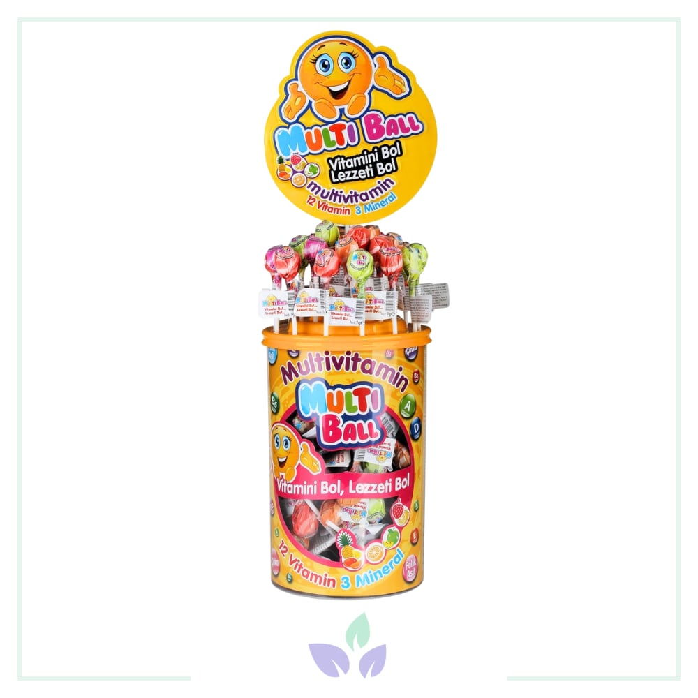 MULTIBALL LOLIPOP MULTIVITAMIN 150'LI