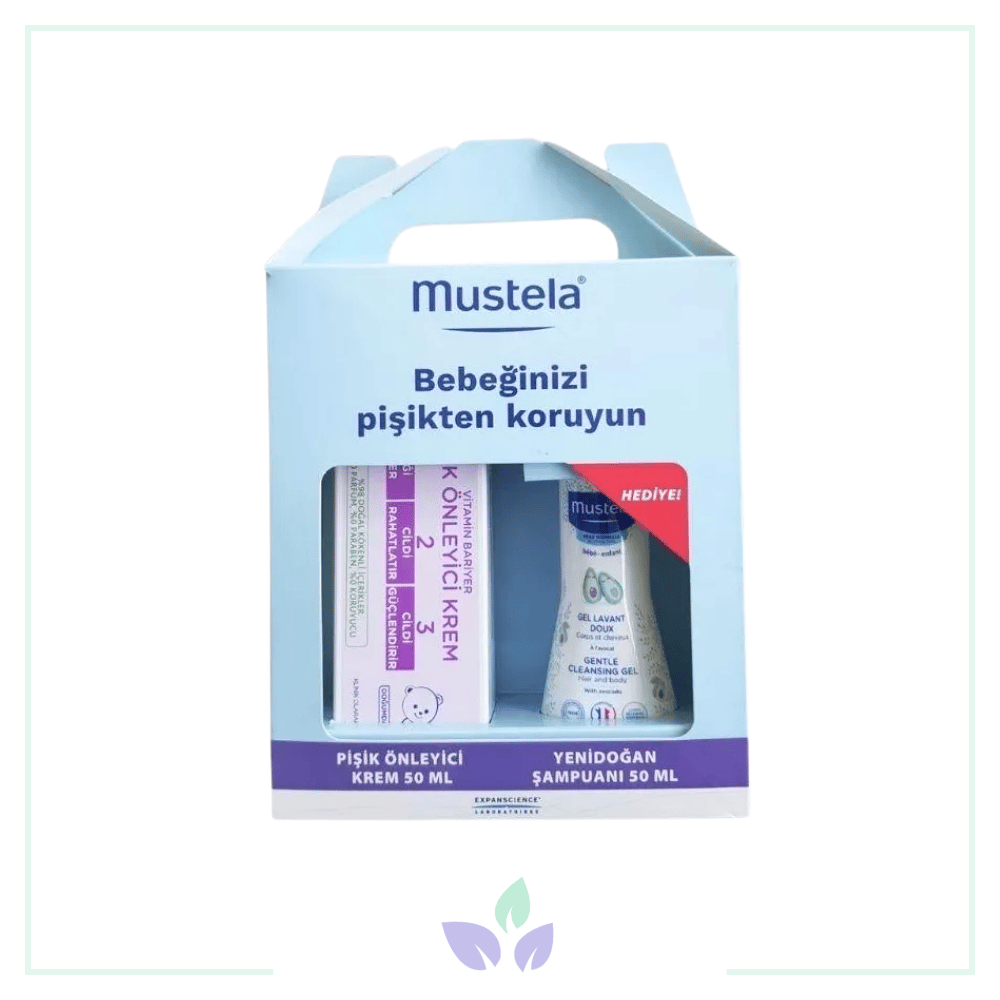 Mustela Vitamin Barrier 1-2-3 Pişik Kremi + 50 ml Yenidoğan Şampuan Hediye
