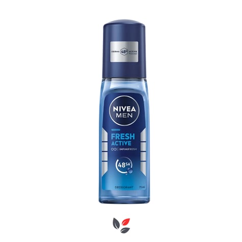 Nivea Men Fresh Active Pompalı Erkek Deodorant Pump Sprey 75 ml
