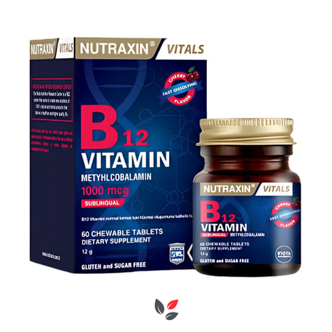 Nutraxin B12 Vitamini 1000 Mcg Dil Altı Tableti