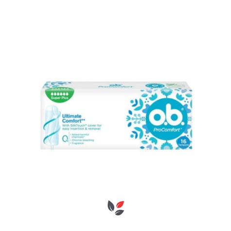 O.B. ProComfort Ultimate Süper Plus Tampon 16'lı