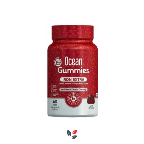 Ocean Gummies Iron Extra 17 mg 60 Çiğnenebilir Jel