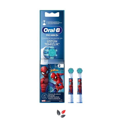 Oral-B EB10 Spiderman 2'li Çocuk Diş Fırçası Başlığı