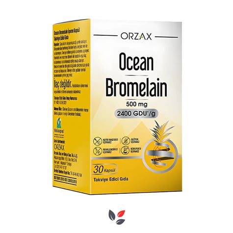 Orzax Ocean Bromelain 30 Kapsül