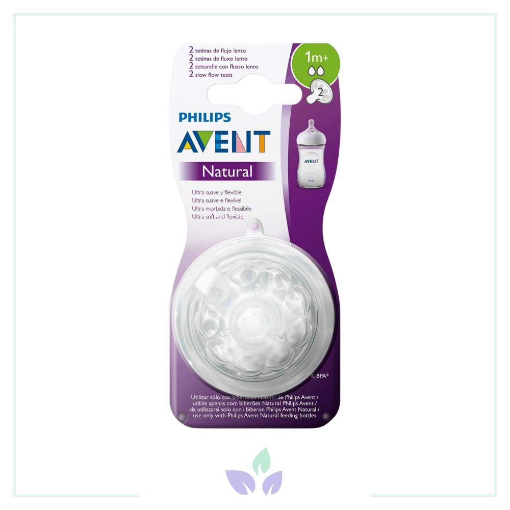 Philips Avent Natural Biberon Emziği +1 Ay 2li Scf042/27