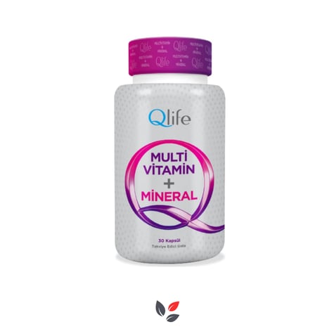 QLife Multivitamin Mineral 30 Kapsül