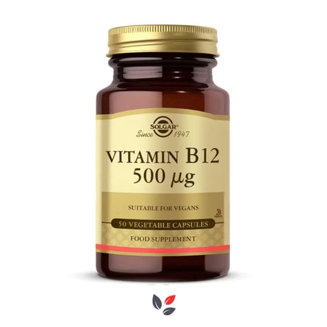 Solgar Vitamin B12 500 MG 50 Kapsül
